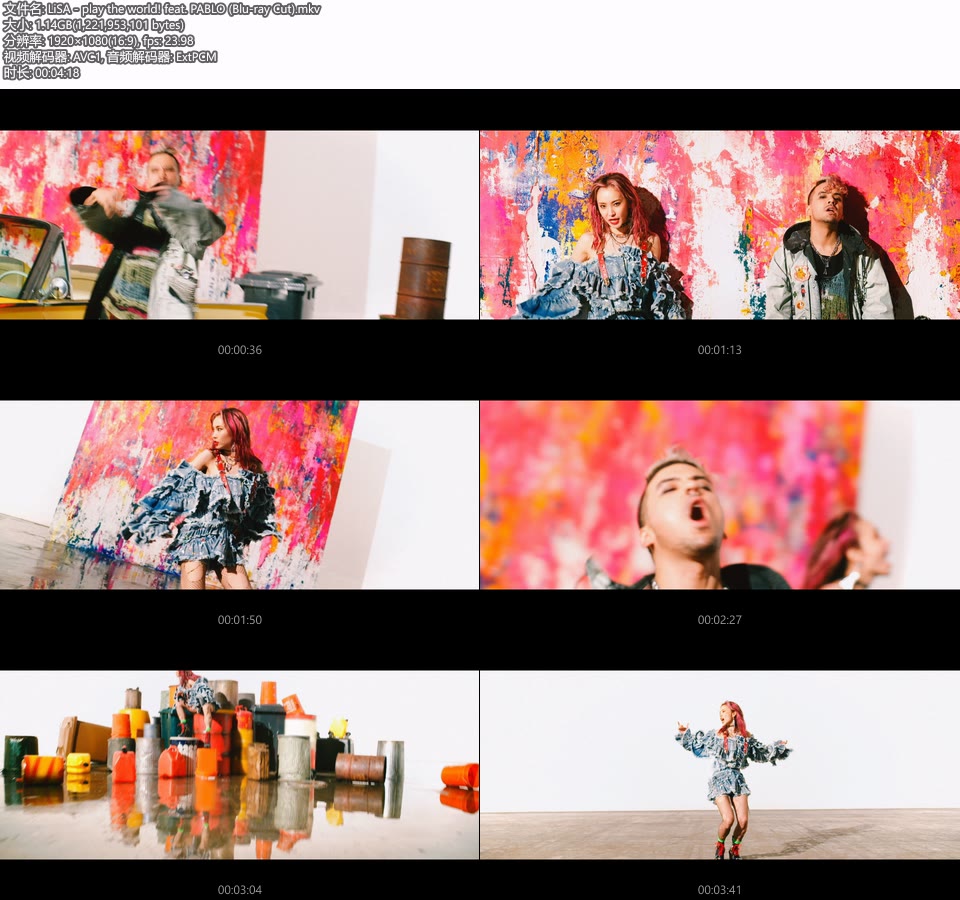 LiSA – play the world! feat. PABLO (官方MV) [蓝光提取] [1080P 1.14G]Master、日本MV、高清MV2