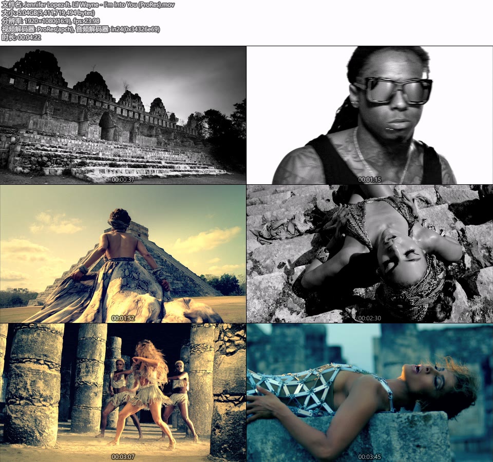 [PR] Jennifer Lopez ft. Lil Wayne – I′m Into You (官方MV) [ProRes] [1080P 5.04G]Master、ProRes、欧美MV、高清MV2