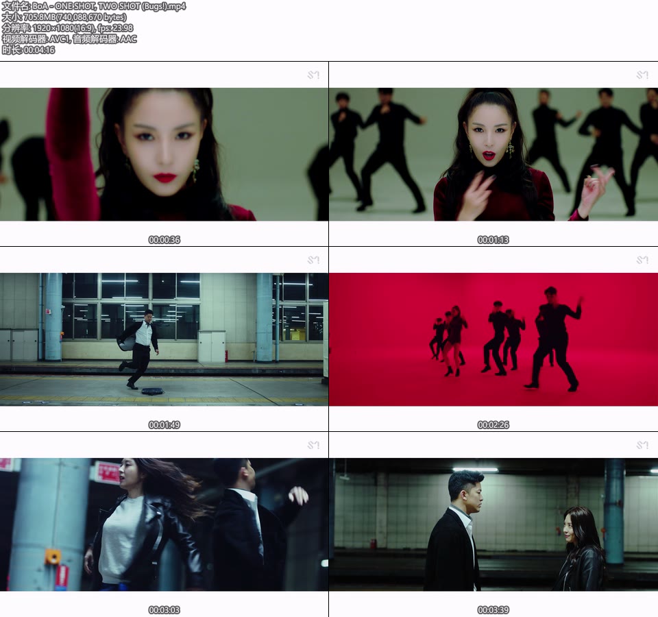 BoA 宝儿 – ONE SHOT, TWO SHOT (Bugs!) (官方MV) [1080P 706M]Master、韩国MV、高清MV2