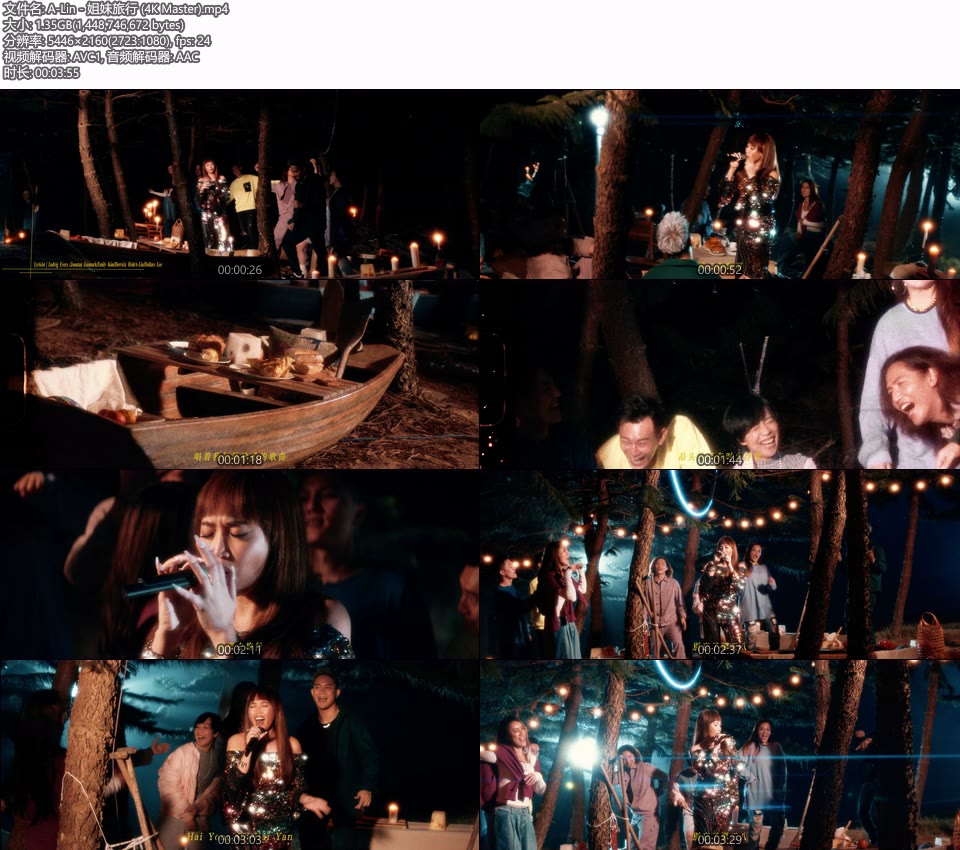 [4K] A-Lin – 姐妹旅行 (官方MV) [Master] [2160P 1.35G]4K MV、Master、华语MV、高清MV2