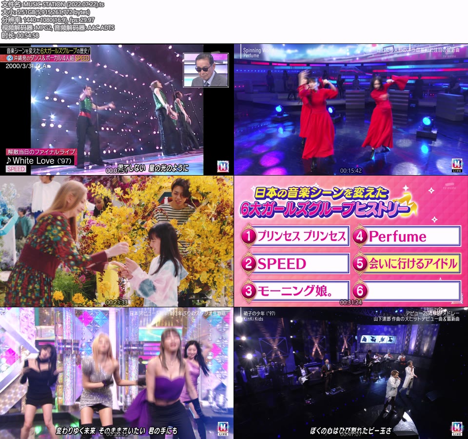 MUSIC STATION (2022.07.22) [HDTV 5.5G]HDTV、日本现场、音乐现场2