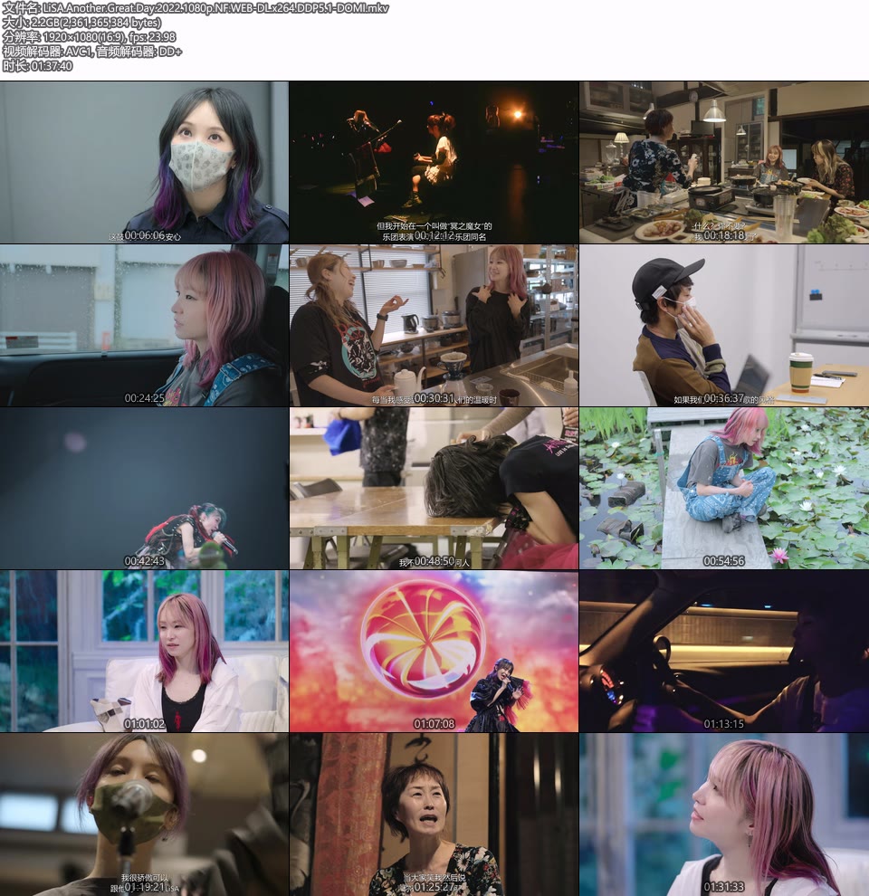 LiSA : 又是美好的一天 网飞纪录片 LiSA Another Great Day (Netflix) 1080P WEB [MKV 2.2G]WEB、日本现场、音乐现场14