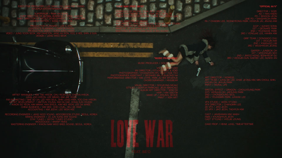 YENA – Love War (Feat. BE′O) (Bugs!) (官方MV) [1080P 1.16G]