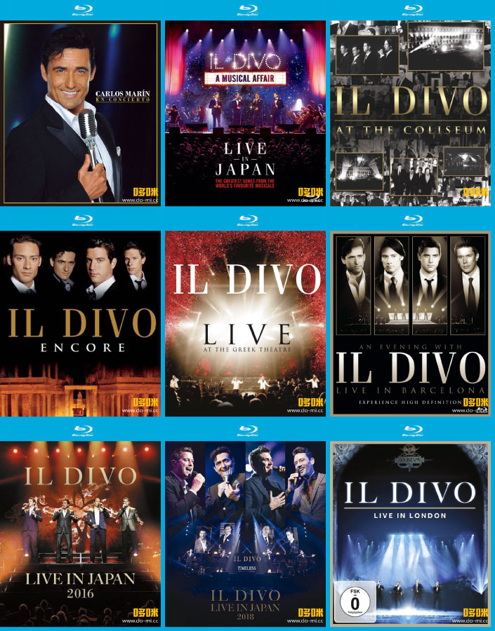 IL Divo 美声男伶 – 日版蓝光合集9BD Blu-ray Collection (2012-2019) 1080P蓝光原盘 [BDMV 247.9G]