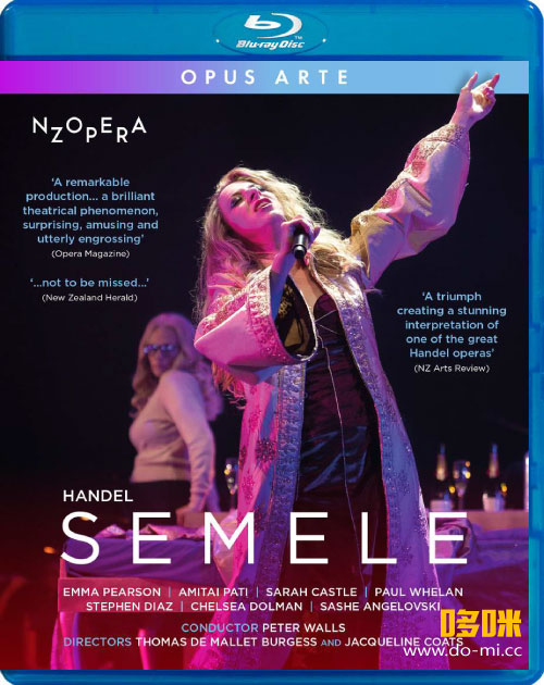 亨德尔 : 塞墨勒 Handel : Semele (New Zealand Opera Baroque Orchestra, Peter Walls) (2023) 1080P蓝光原盘 [BDMV 37.1G]