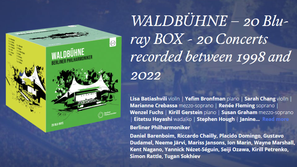 柏林森林音乐会蓝光套装20碟 Waldbühne 20 Blu-ray BOX 1998~2022 (2022) 1080P蓝光原盘 [20BD BDMV 428.1G]Blu-ray、古典音乐会、推荐演唱会、蓝光合集、蓝光演唱会2