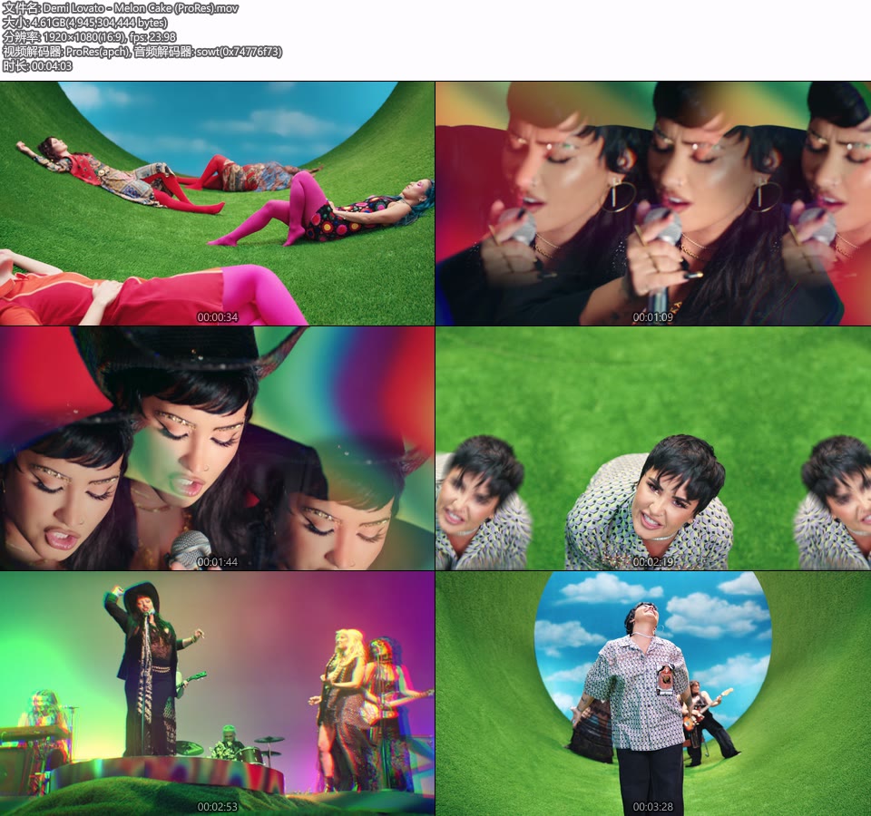 [PR] Demi Lovato – Melon Cake (官方MV) [ProRes] [1080P 4.61G]Master、ProRes、欧美MV、高清MV2