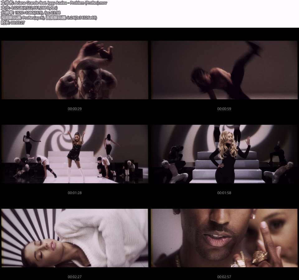 [PR] Ariana Grande feat. Iggy Azalea – Problem (官方MV) [ProRes] [1080P 4.02G]Master、ProRes、欧美MV、高清MV2