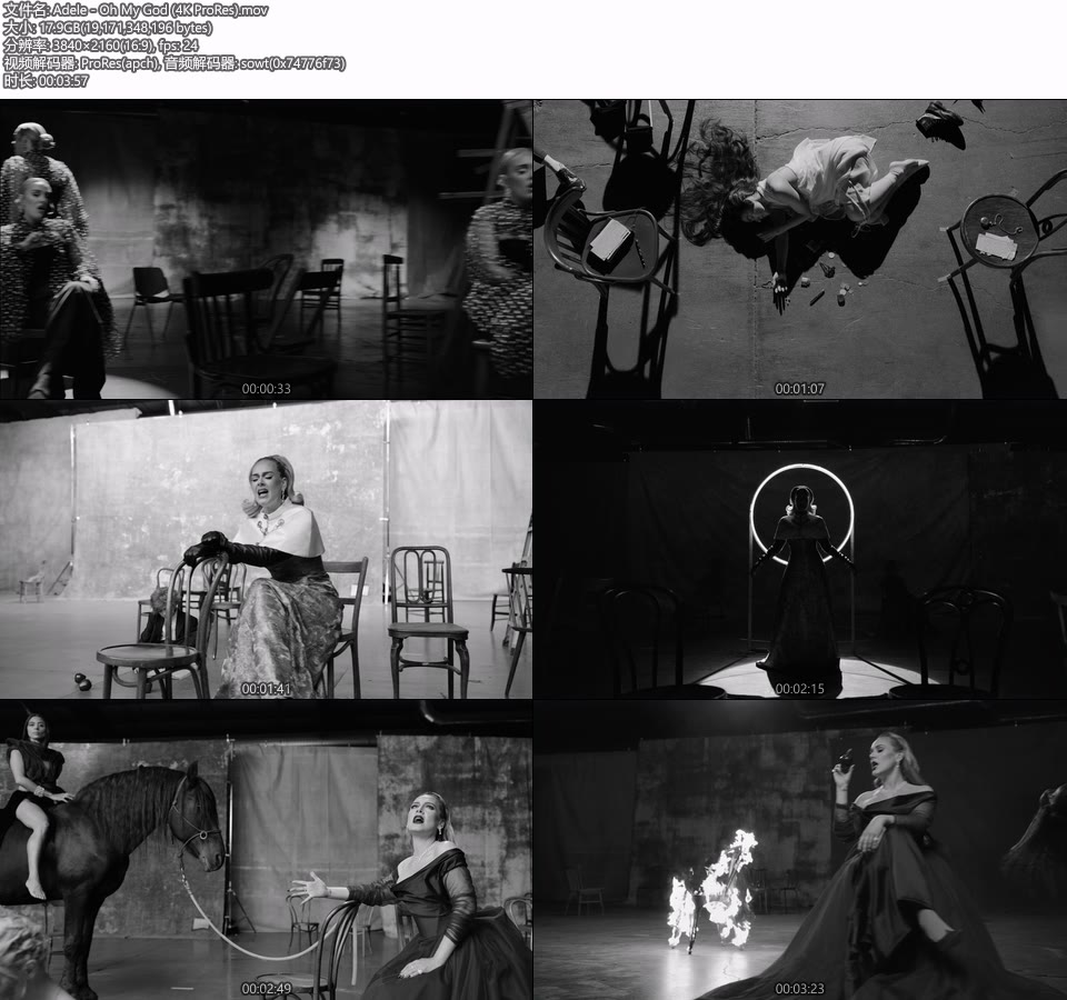 [PR/4K] Adele – Oh My God (官方MV) [ProRes] [2160P 17.9G]4K MV、Master、ProRes、推荐MV、欧美MV、高清MV2