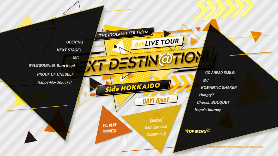 THE IDOLM@STER SideM 6thLIVE TOUR ~NEXT DESTIN@TION!~ Side HOKKAIDO LIVE Blu-ray (2022) 1080P蓝光原盘 [4BD BDMV 127.1G]Blu-ray、日本演唱会、蓝光演唱会2