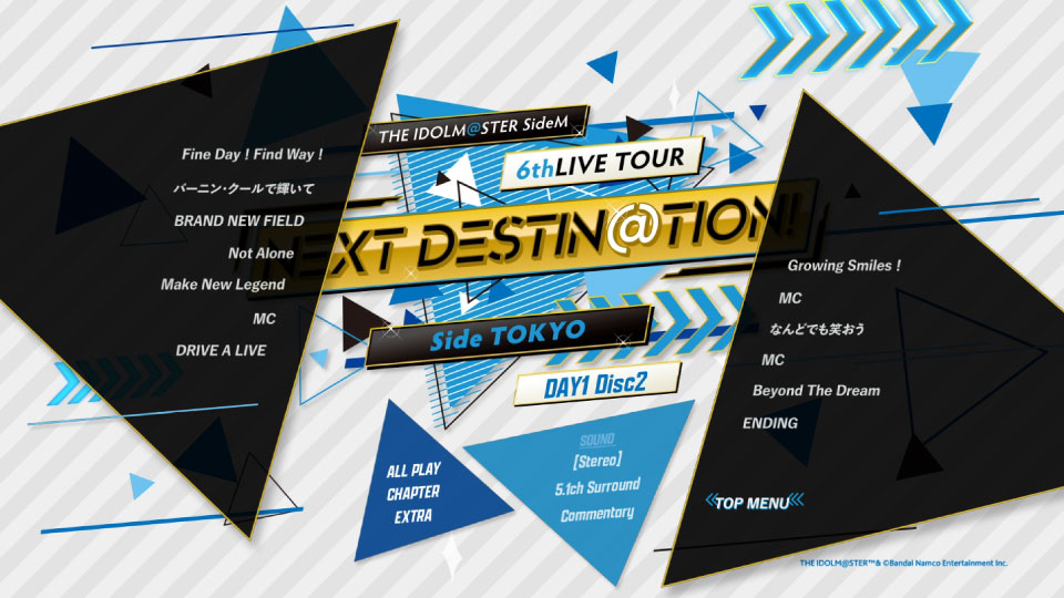 THE IDOLM@STER SideM 6thLIVE TOUR ~NEXT DESTIN@TION!~ Side TOKYO LIVE Blu-ray (2022) 1080P蓝光原盘 [5BD BDMV 178.7G]Blu-ray、日本演唱会、蓝光演唱会6