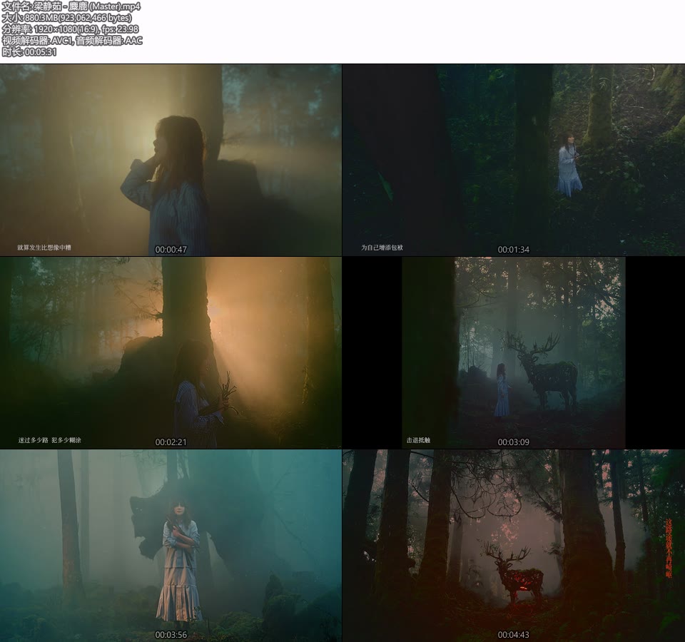 梁静茹 – 麋鹿 (官方MV) [Master] [1080P 880M]Master、华语MV、推荐MV、高清MV2