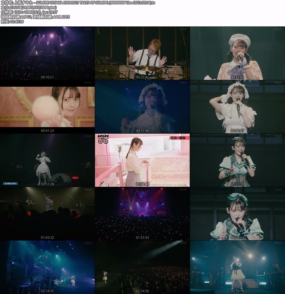 上坂すみれ SUMIRE UESAKA LIVE 2023 TALES OF SUMIPE (WOWOW Live 2023.05.04) 1080P HDTV [TS 23.1G]HDTV日本、HDTV演唱会12