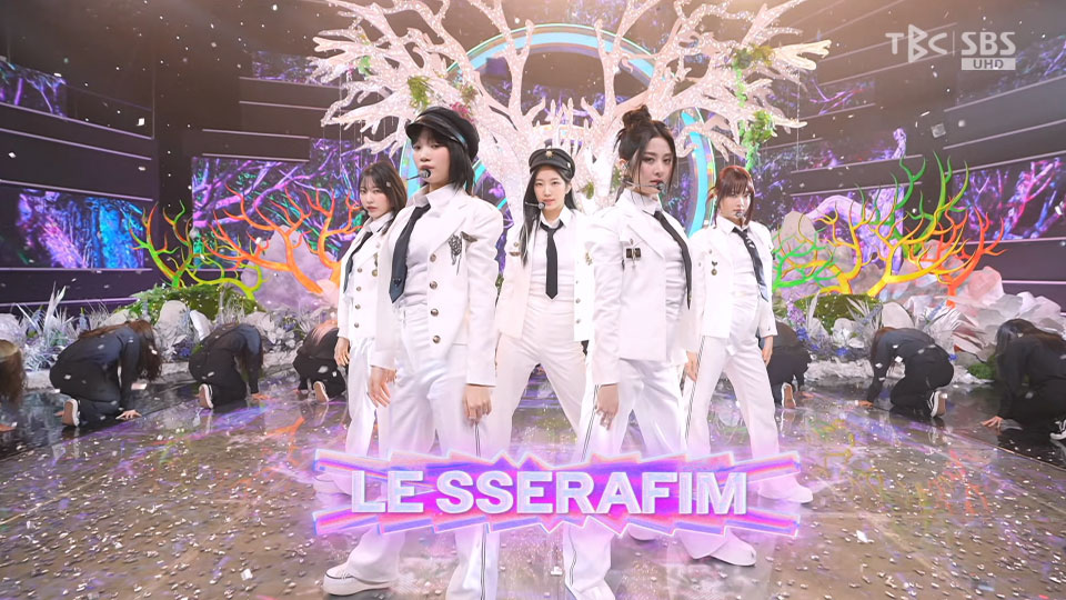 [4K60P] LE SSERAFIM – Eve,Psyche & The Bluebeard′s wife (Inkigayo SBS 20230528) [UHDTV 2160P 1.11G]