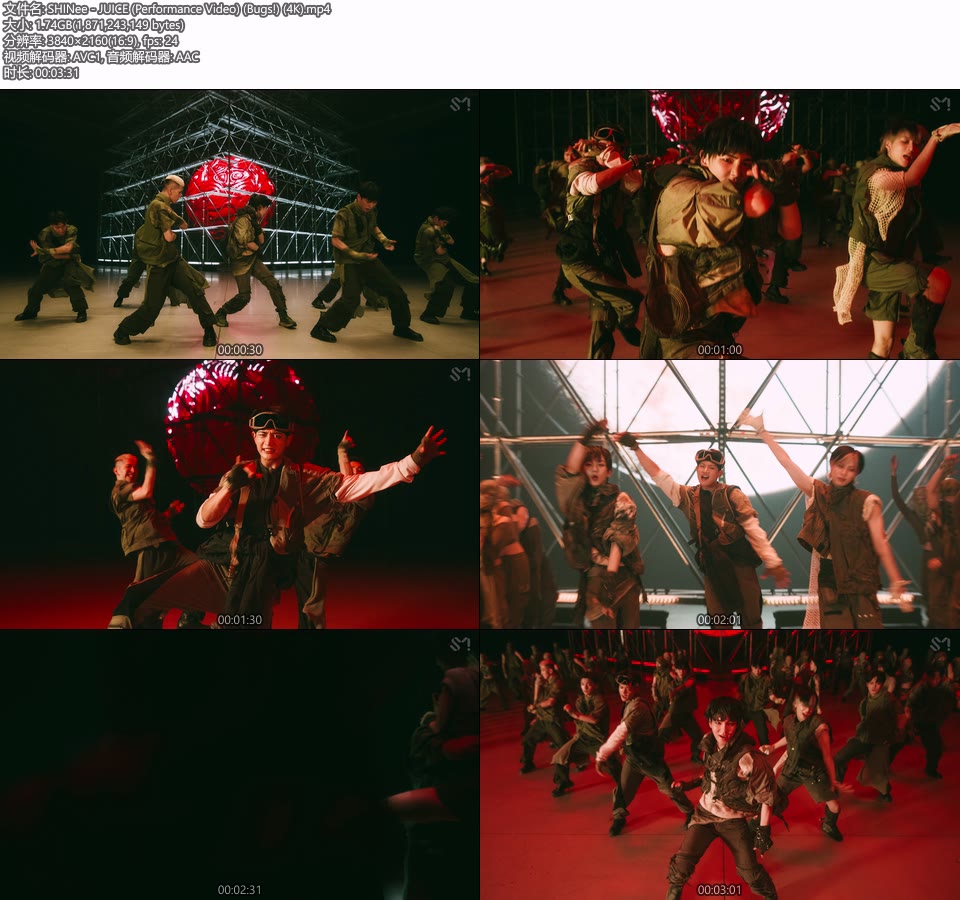 [4K] SHINee – JUICE (Performance Video) (Bugs!) (官方MV) [2160P 1.74G]4K MV、Master、韩国MV、高清MV2