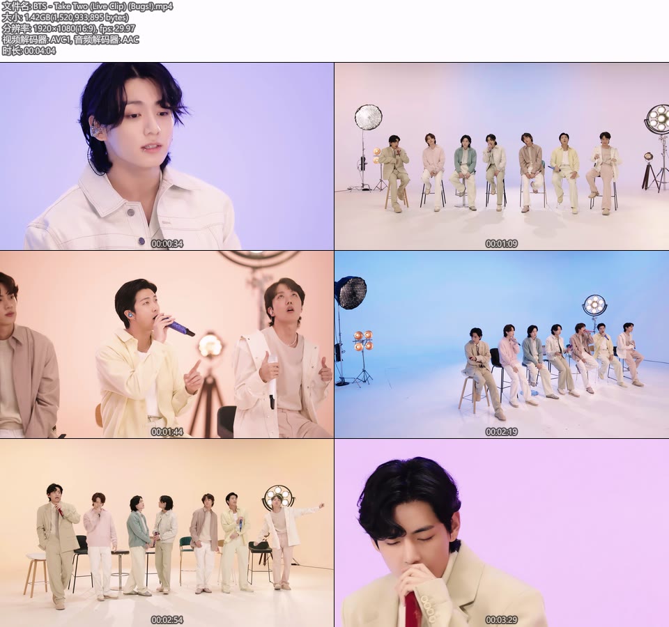 BTS – Take Two (Live Clip) (Bugs!) (官方MV) [1080P 1.42G]Master、韩国MV、高清MV2