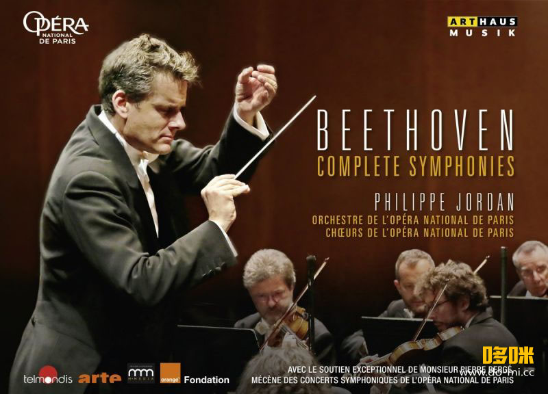 菲利普乔丹 贝多芬交响曲全集 Beethoven Complete Symphonies (Philippe Jordan, Chorus & Orchestra of the Paris Opera) (2016) 1080P蓝光原盘 [3BD BDMV 60.8G]