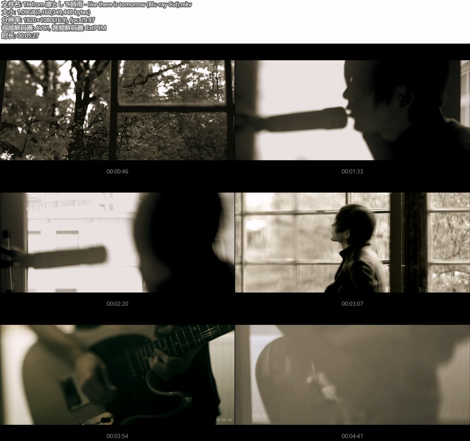 TK from 凛として時雨 – like there is tomorrow (官方MV) [蓝光提取] [1080P 1.09G]Master、日本MV、高清MV2