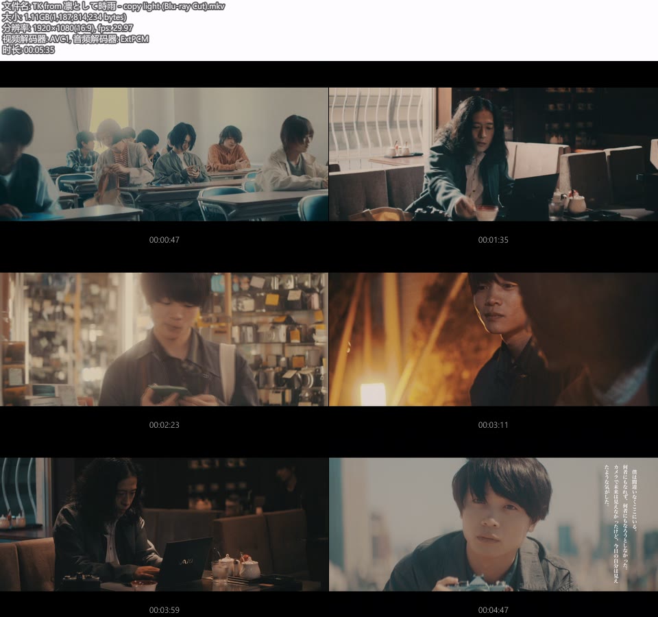 TK from 凛として時雨 – copy light (官方MV) [蓝光提取] [1080P 1.11G]Master、日本MV、高清MV2