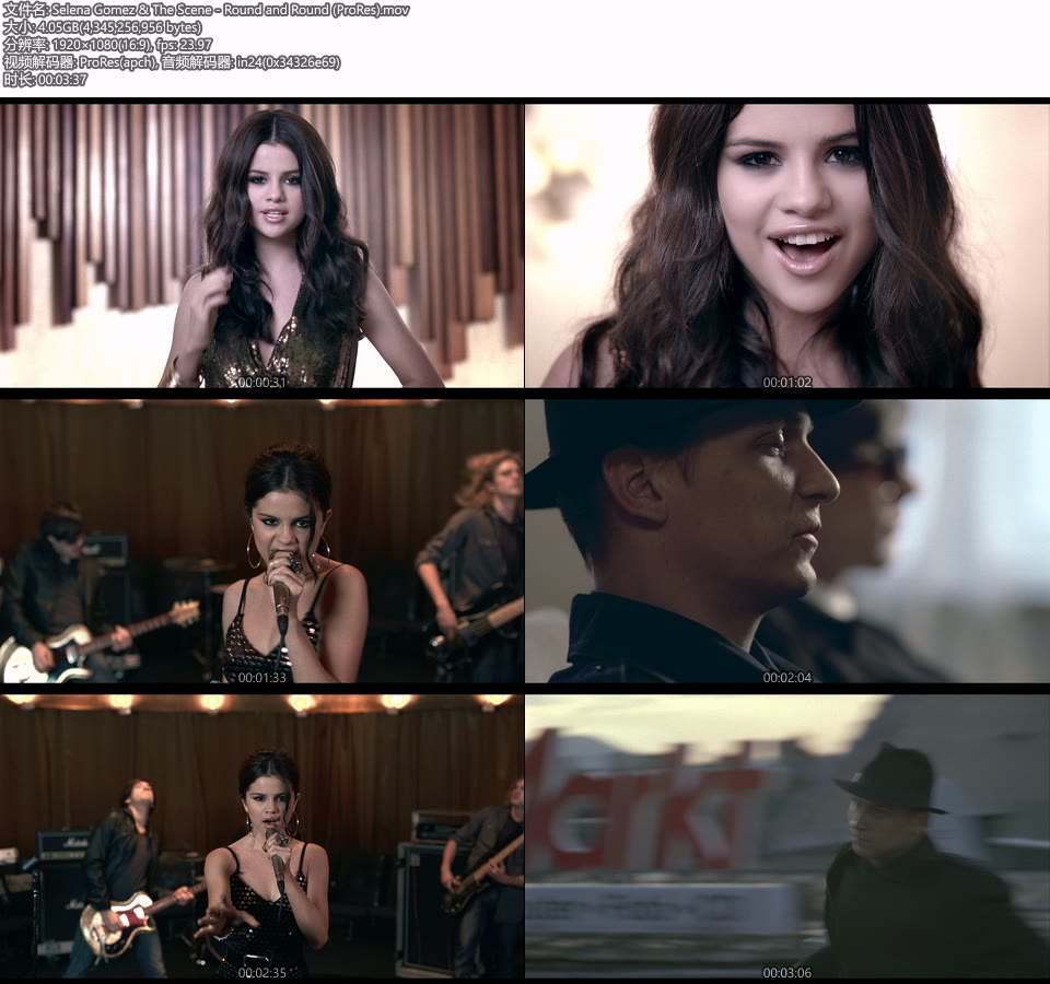 [PR] Selena Gomez & The Scene – Round and Round (官方MV) [ProRes] [1080P 4.05G]Master、ProRes、欧美MV、高清MV2