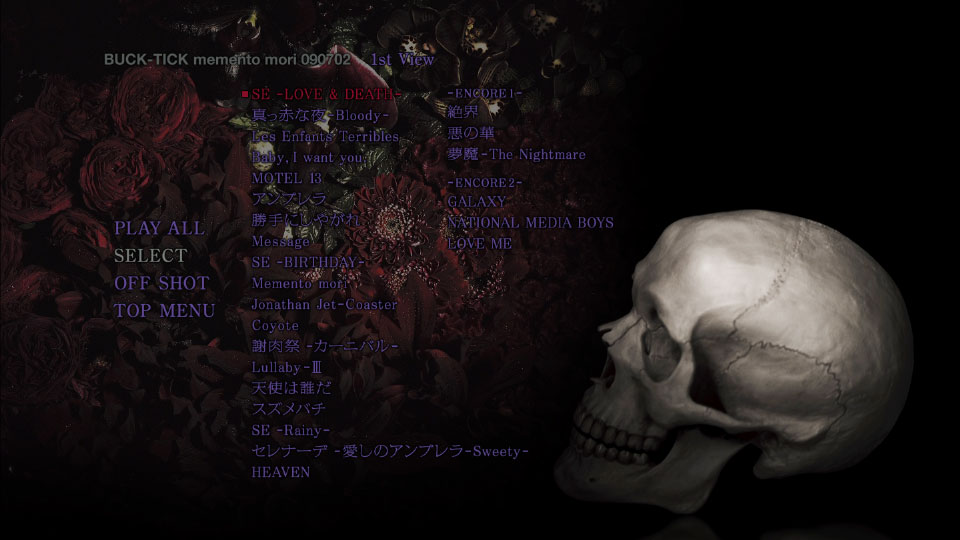 BUCK-TICK – memento mori 090702 (2022) 1080P蓝光原盘[BDISO 39.3G