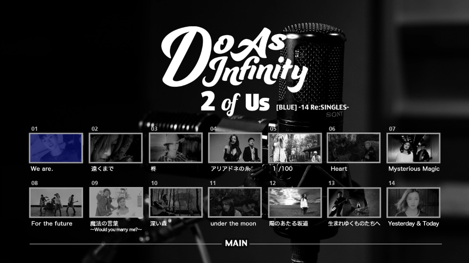Do As Infinity 大无限乐团 – 2 of Us [BLUE] -14 Re:SINGLES- (2016) 1080P蓝光原盘 [CD+BD BDISO 17.9G]Blu-ray、日本演唱会、蓝光演唱会4