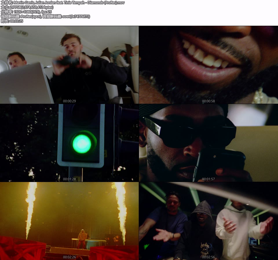 [PR] Martin Garrix, Julian Jordan feat. Tinie Tempah – Diamonds (官方MV) [ProRes] [1080P 2.77G]Master、ProRes、欧美MV、高清MV2