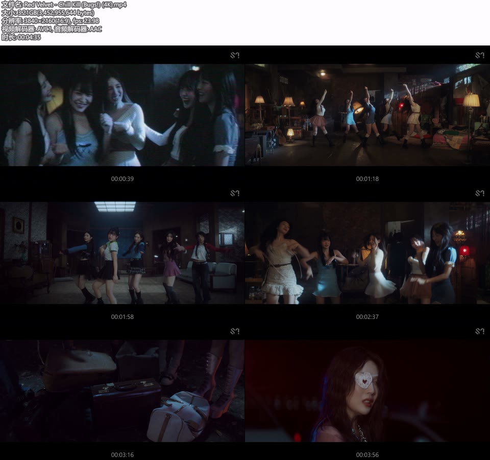 [4K] Red Velvet – Chill Kill (Bugs!) (官方MV) [2160P 3.21G]4K MV、Master、韩国MV、高清MV2