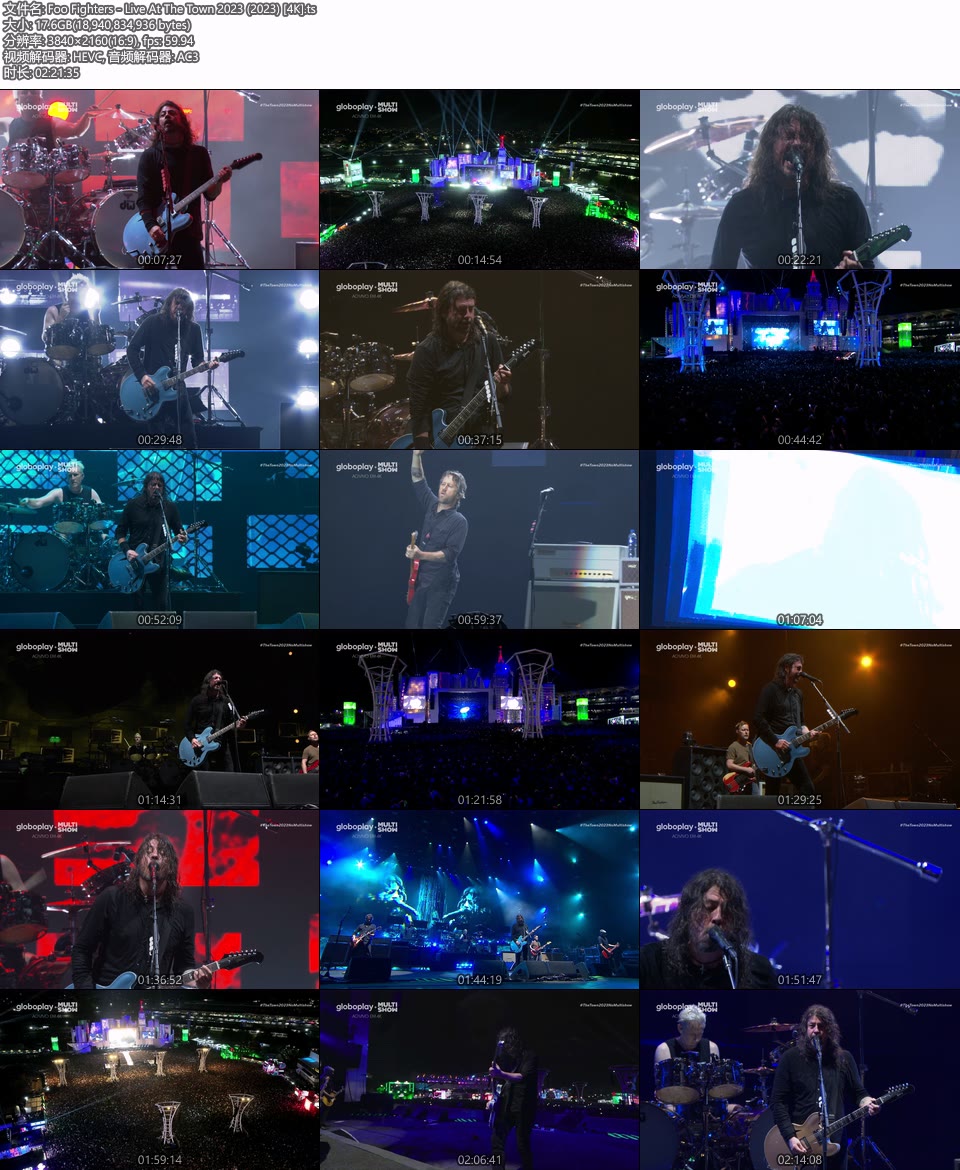 [4K] Foo Fighters – Live At The Town 2023 (2023) 2160P UHDTV [TS 17.6G]HDTV欧美、HDTV演唱会2