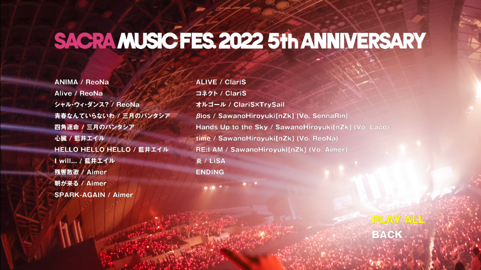 SACRA MUSIC FES. 2022 -5th Anniversary- [初回生産限定盤] (2023) 1080P蓝光原盘 [BDISO 42.8G]Blu-ray、推荐演唱会、日本演唱会、蓝光演唱会20