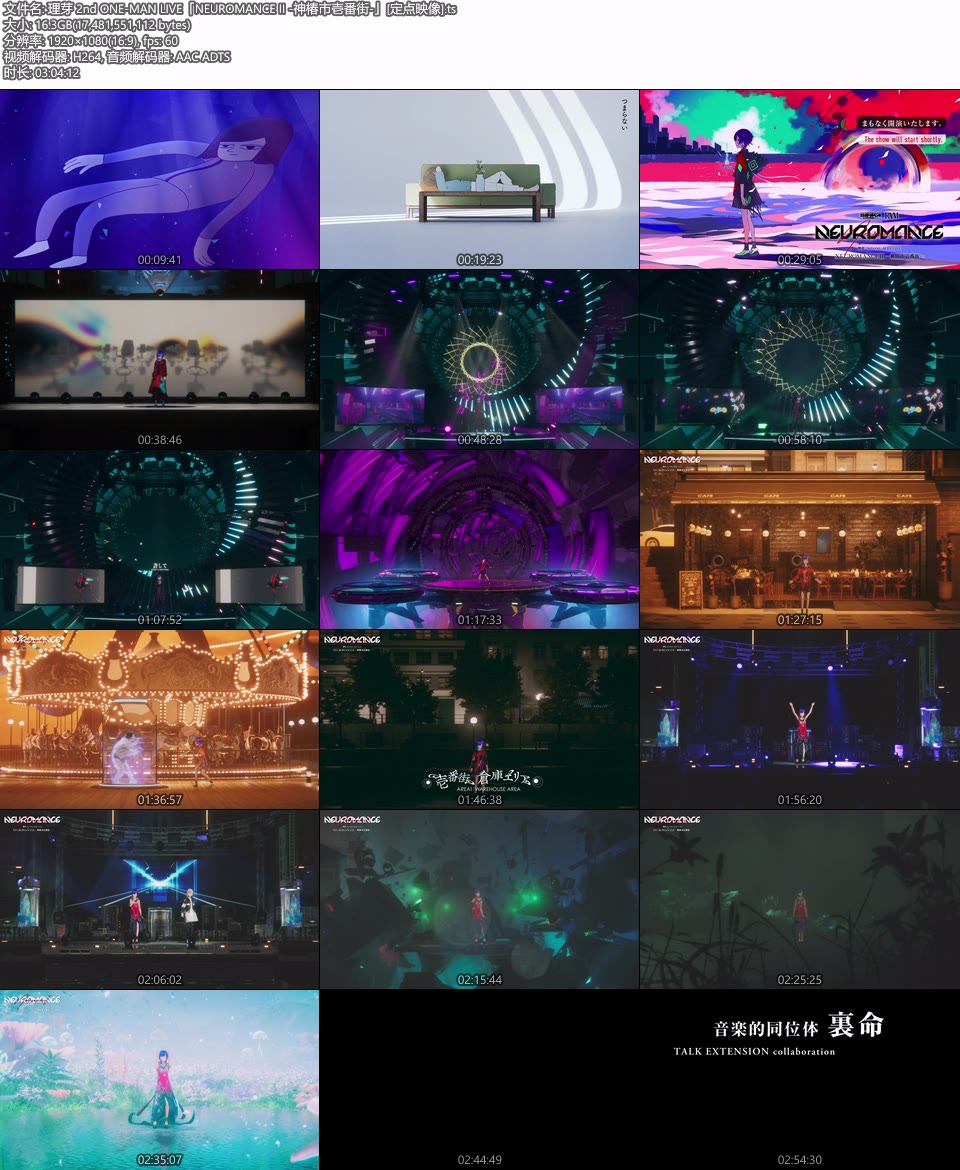ONE-MAN LIVE「NEUROMANCE」 理芽】「NEUROMANCE Ⅱ」Blu-ray／2nd ONE-MAN LIVE「NEUROMANCE