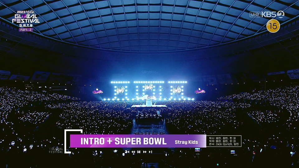 [4K60P] Stray Kids – Super Bowl + Social Path + S-Class + LALALALA (2023 Music Bank Global Festival KBS 20231215) [UHDTV 2160P 2.94G]4K LIVE、HDTV、韩国现场、音乐现场