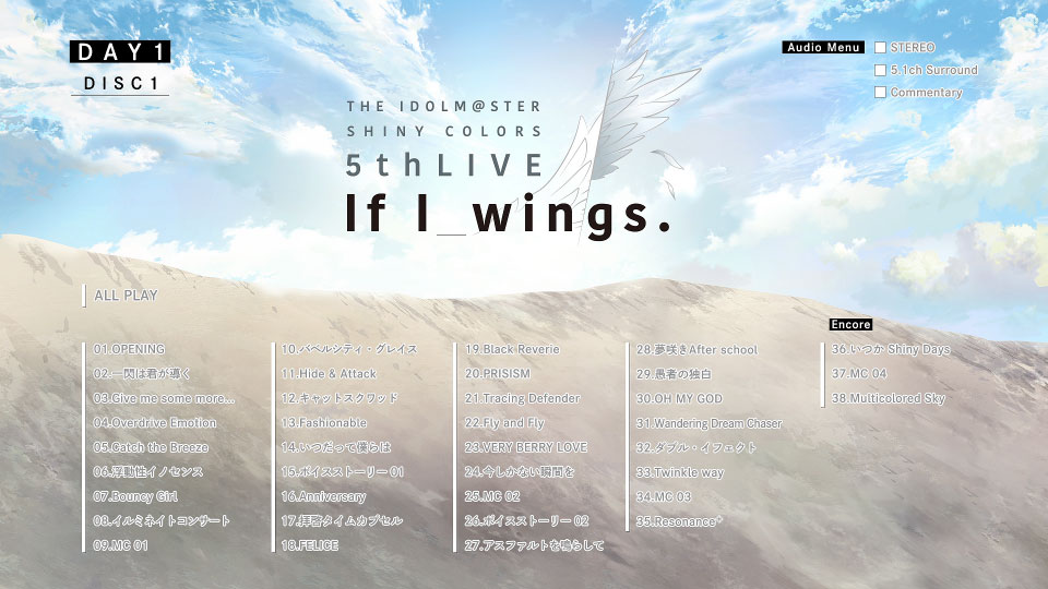 THE IDOLM@STER SHINY COLORS 5thLIVE If I_wings. Blu-ray [初回生産限定版] (2023) 1080P蓝光原盘 [5BD BDMV 131.6G]Blu-ray、日本演唱会、蓝光演唱会2