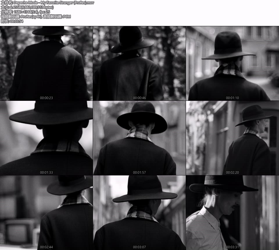 [PR] Depeche Mode – My Favorite Stranger (官方MV) [ProRes] [1080P 6.41G]Master、ProRes、欧美MV、高清MV2
