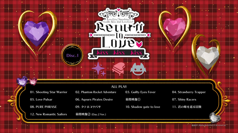 Love Live! Sunshine!! Guilty Kiss 2nd LoveLive!～Return To Love Kiss Kiss Kiss～Blu-ray Memorial BOX (2022) 1080P蓝光原盘 [3BD BDMV 93.1G]Blu-ray、日本演唱会、蓝光演唱会2
