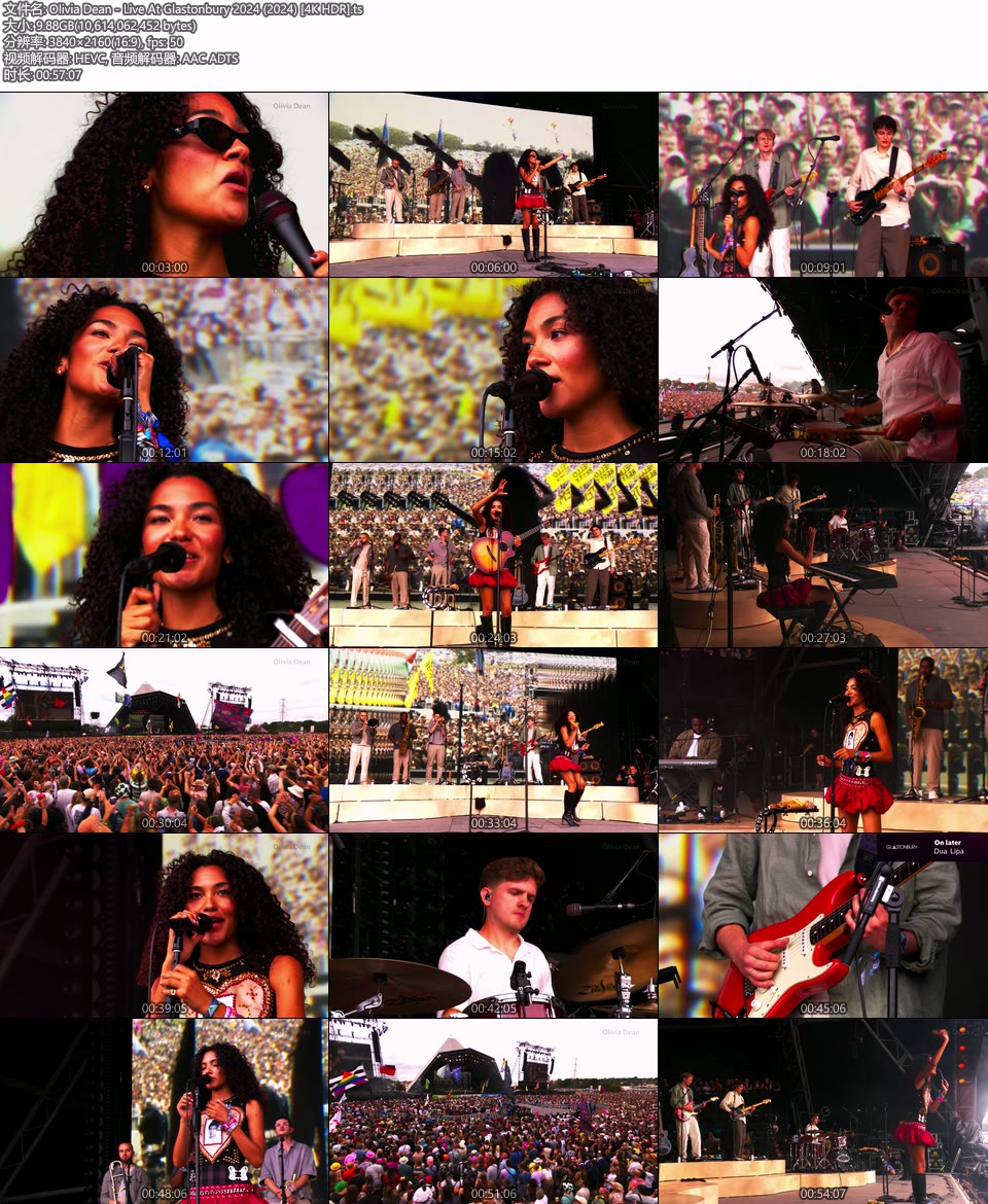 Olivia Dean – Live At Glastonbury 2024 (2024) 2160P 4K HDR WEB [TS 9.9G]HDTV欧美、HDTV演唱会2