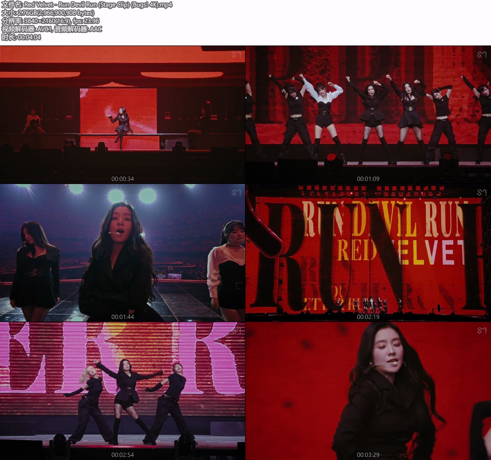 [4K] Red Velvet – Run Devil Run (Stage Clip) (Bugs!) (官方MV) [2160P 2.76G]4K MV、Master、韩国MV、高清MV2