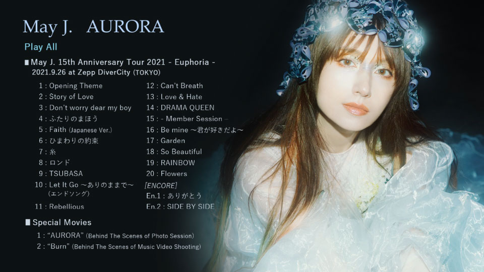 May J. – AURORA [初回生産限定盤] (2024) 1080P蓝光原盘[CD+2BD BDISO